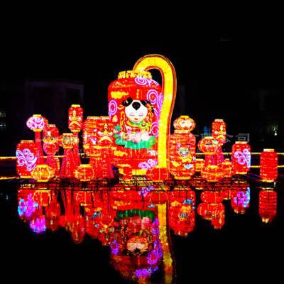 美食灯光节活动展览造型光雕发光产品东莞华亦彩公司工厂手工定制设计